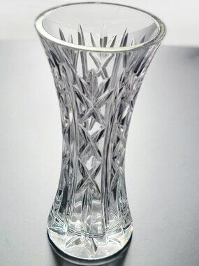 Waterford 8" Tall Kilrane / Nexus Crystal Flower Vase Rare Vntg Ireland Made EUC